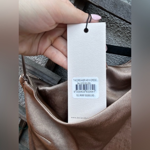 Bec + Bridge THE DREAMER ASYM DRESS in golden New with Tags! - Picture 9 of 12